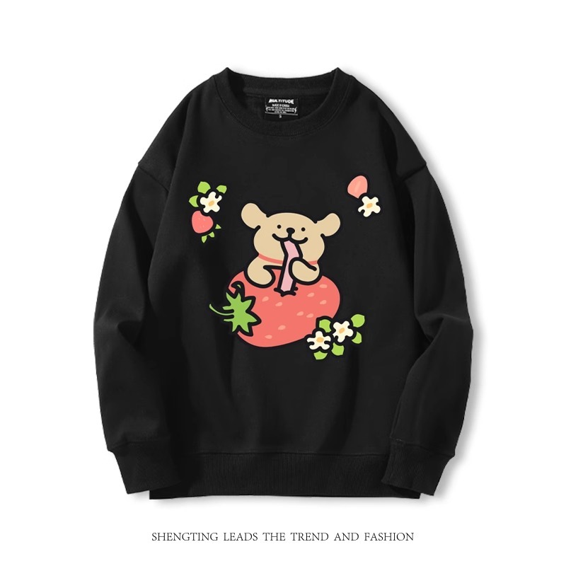 線條小狗 2024親子情侶裝 圓領長袖