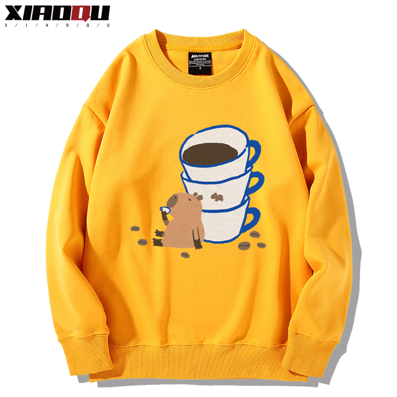 卡皮巴拉 2024親子情侶裝 圓領長袖