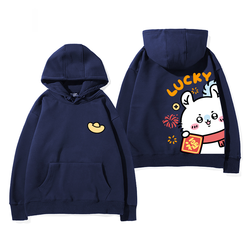 chiikawa 2024秋冬新款親子情侶裝薄絨款連帽衛衣