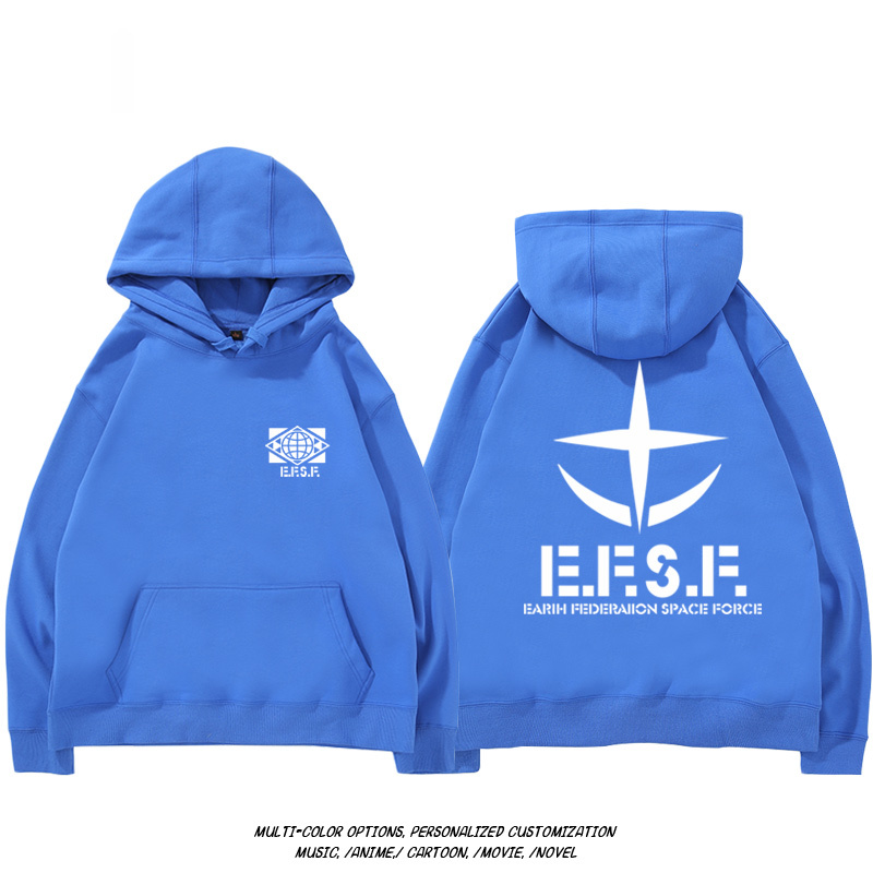 機動戰士高達扎古吉翁 聯名衛衣2024秋冬新款親子情侶裝薄絨款連帽衛衣