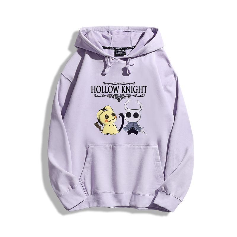 空洞騎士聯名寶可夢衛衣2023秋冬新款親子情侶裝薄絨款連帽衛衣