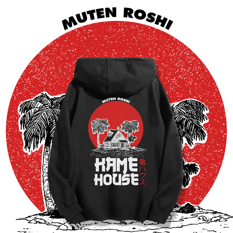 七龍珠聯名衛衣2023秋冬新款親子情侶裝薄絨款連帽衛衣