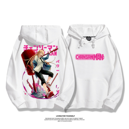 鏈鋸人新款 親子情侶男女款連帽衛衣