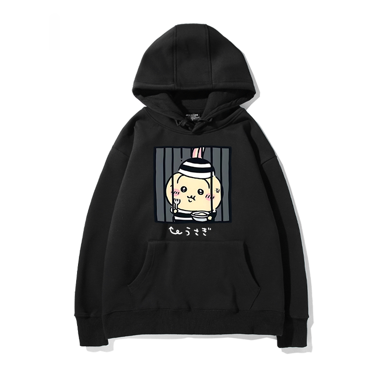 chiikawa 2024秋冬新款親子情侶裝薄絨款連帽衛衣