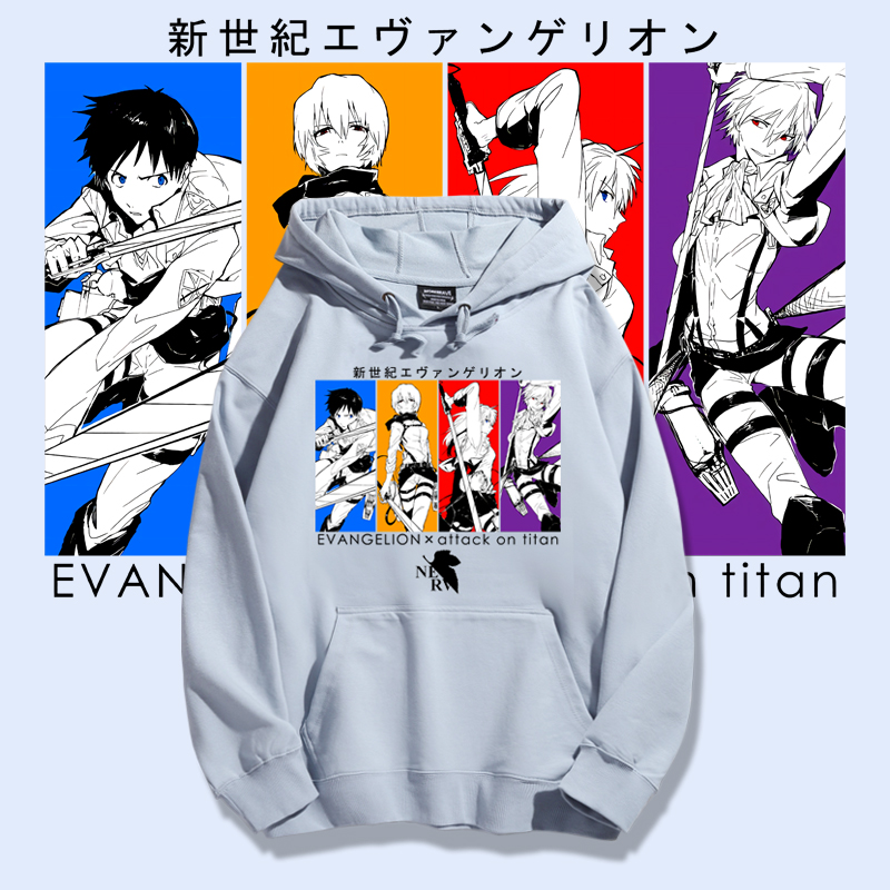 EVA新世紀福音戰士聯名衛衣2025秋冬新款親子情侶裝連帽衛衣