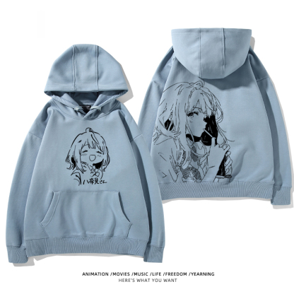 敗犬女主也太多了聯名衛衣2024秋冬新款親子情侶裝薄絨款連帽衛衣