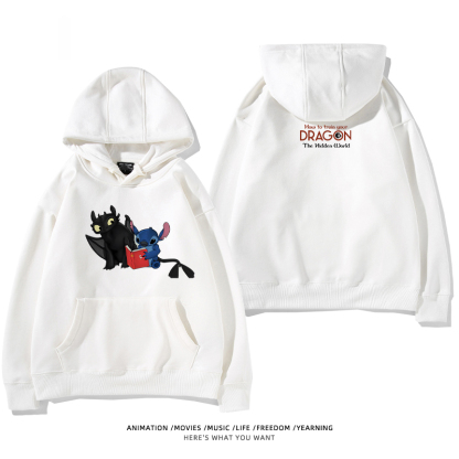 馴龍高手 聯名衛衣2024秋冬新款親子情侶裝薄絨款連帽衛衣