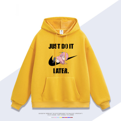 孤獨搖滾 聯名衛衣2024秋冬新款親子情侶裝薄絨款連帽衛衣