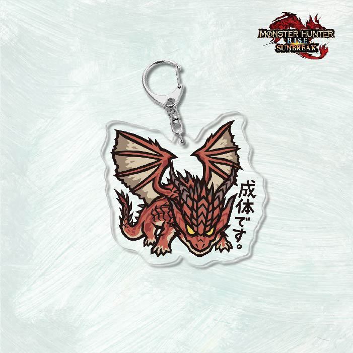 Monster Hunter Rise怪物獵人崛起滅盡龍雪鬼獸冰狼亞力克鑰匙扣掛飾【單買三件起送】