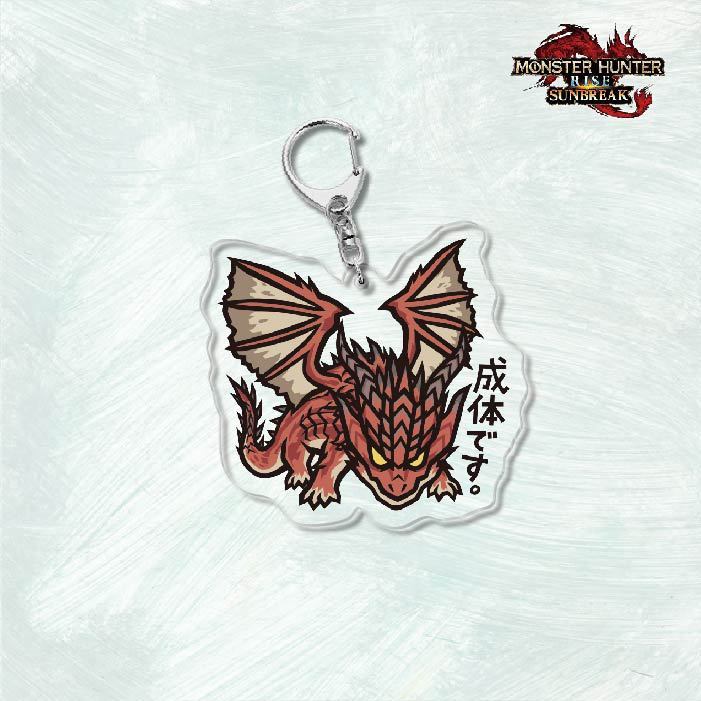 Monster Hunter Rise怪物獵人崛起滅盡龍雪鬼獸冰狼亞力克鑰匙扣掛飾【單買三件起送】