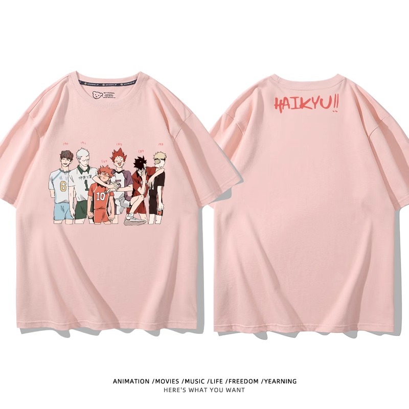 排球少年 2024親子情侶男女同款 純棉T恤