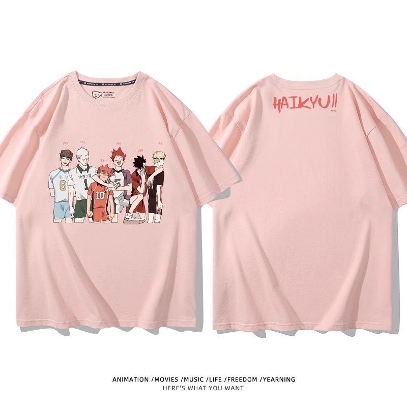 排球少年 2024親子情侶男女同款 純棉T恤