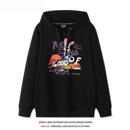 瘋狂動物城 聯名衛衣2025秋冬新款 親子情侶裝連帽衛衣