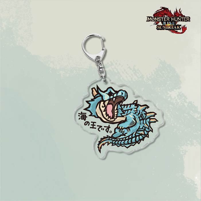 Monster Hunter Rise怪物獵人崛起滅盡龍雪鬼獸冰狼亞力克鑰匙扣掛飾【單買三件起送】