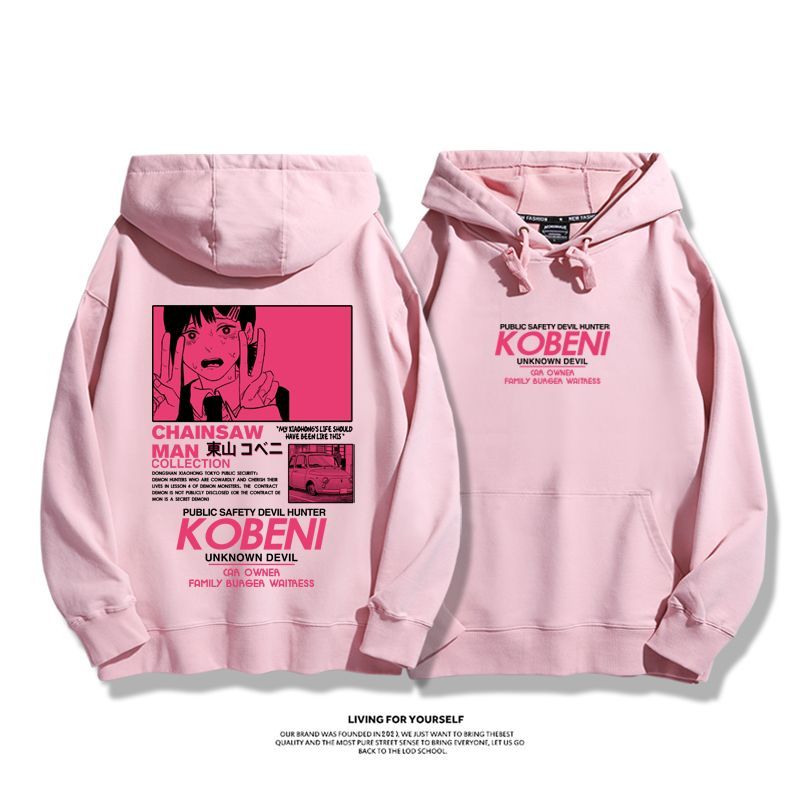 鏈鋸人新款 親子情侶男女款連帽衛衣