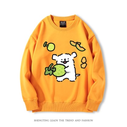 線條小狗 2024親子情侶裝 圓領長袖