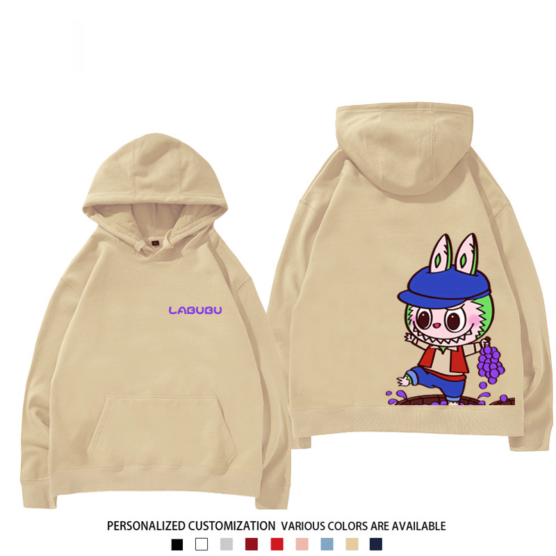 labubu新款 寬鬆百搭 秋冬款 寬鬆連帽衛衣