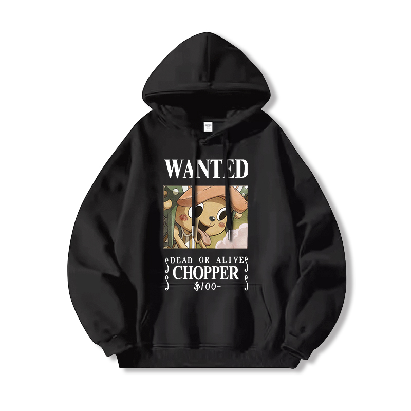 航海王 聯名衛衣2024秋冬新款親子情侶裝薄絨款連帽衛衣