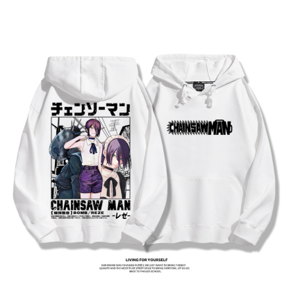 鏈鋸人新款 親子情侶男女款連帽衛衣