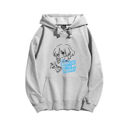 孤獨搖滾聯名衛衣2023秋冬新款親子情侶裝薄絨款連帽衛衣