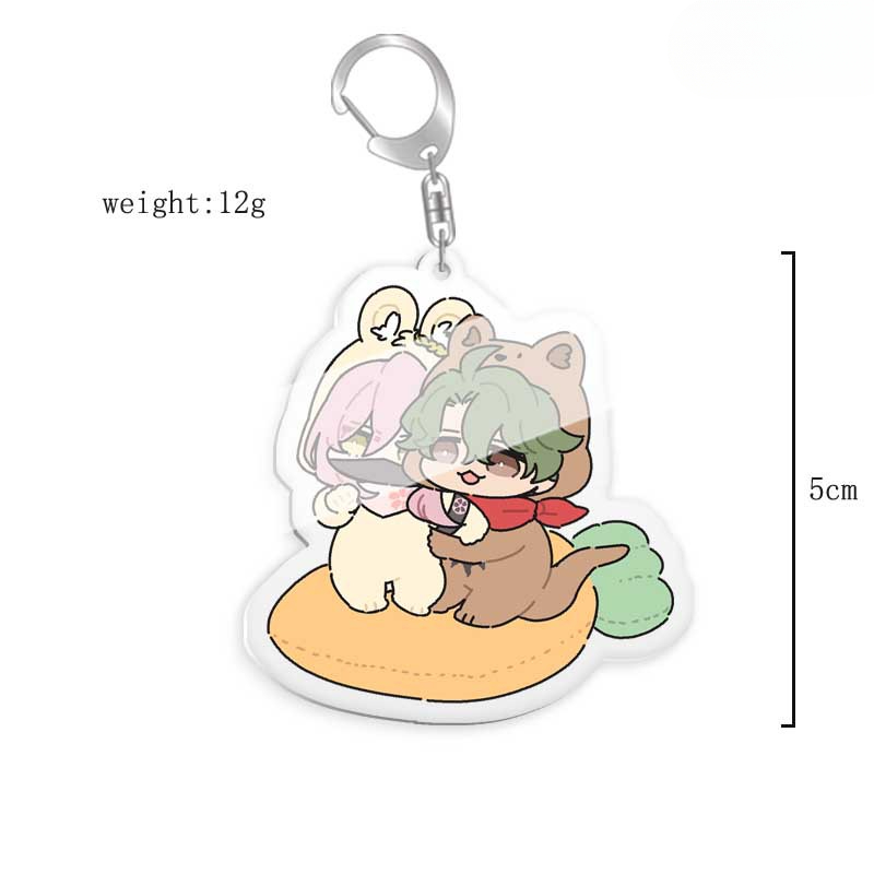 無限滑板喜屋武歷亞克力鑰匙扣掛飾雙面透明 【單買三件起送】