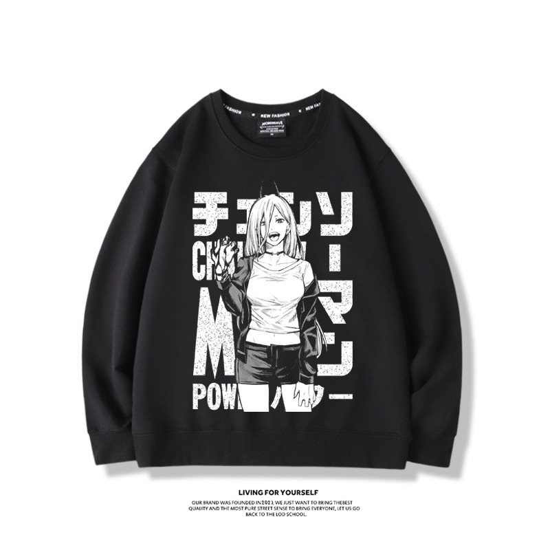 鏈鋸人帕瓦2023親子情侶裝 圓領長袖