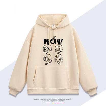 輕音少女K-ON 聯名衛衣2025秋冬新款 親子情侶裝連帽衛衣