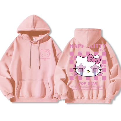 HelloKitty新款 寬鬆百搭 秋冬款 寬鬆連帽衛衣