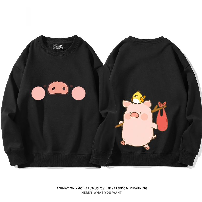 LuLu豬 聯名2024親子情侶裝 圓領長袖