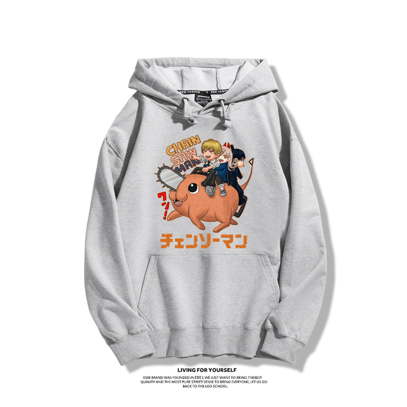 鏈鋸人新款 親子情侶男女款連帽衛衣