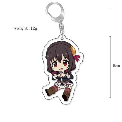 素晴爲美好的世界獻上祝福阿庫婭惠惠和真悠悠達克尼斯鑰匙扣掛飾【單買三件起送】