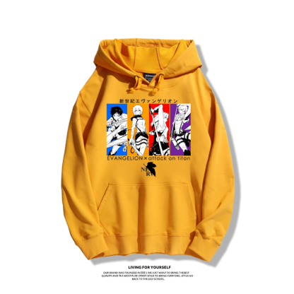 EVA新世紀福音戰士聯名衛衣2025秋冬新款親子情侶裝連帽衛衣