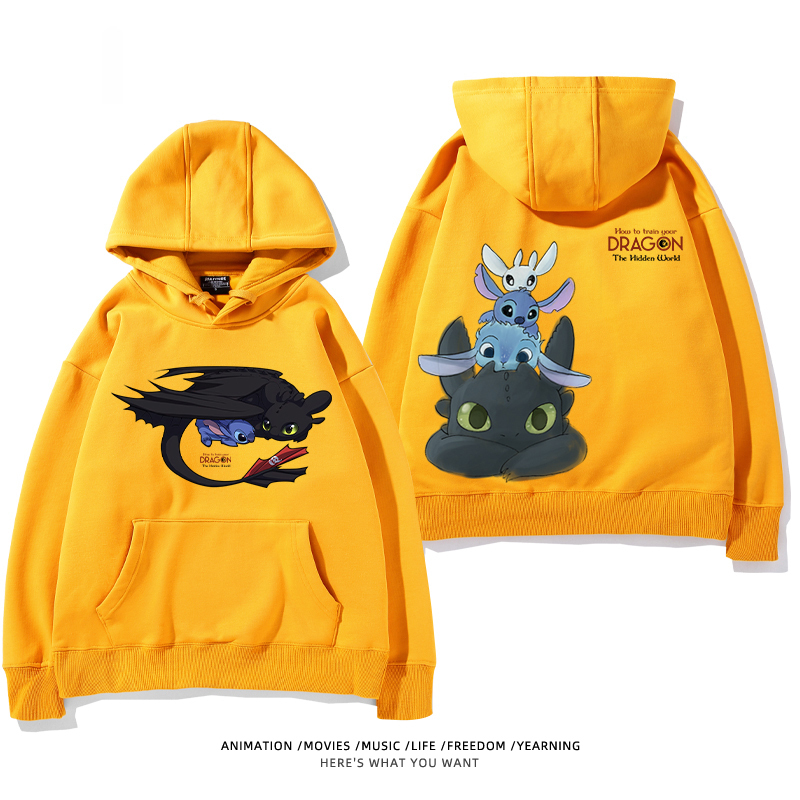 馴龍高手 聯名衛衣2024秋冬新款親子情侶裝薄絨款連帽衛衣