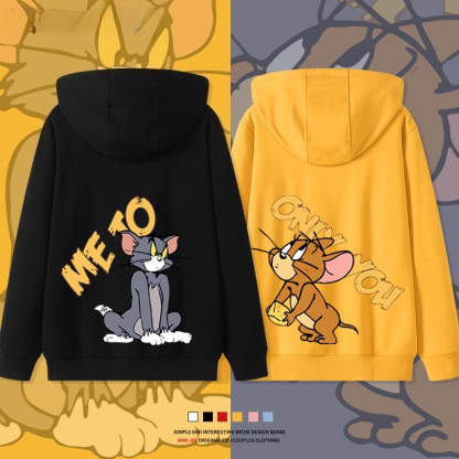 貓和老鼠 聯名衛衣2025秋冬新款 親子情侶裝連帽衛衣