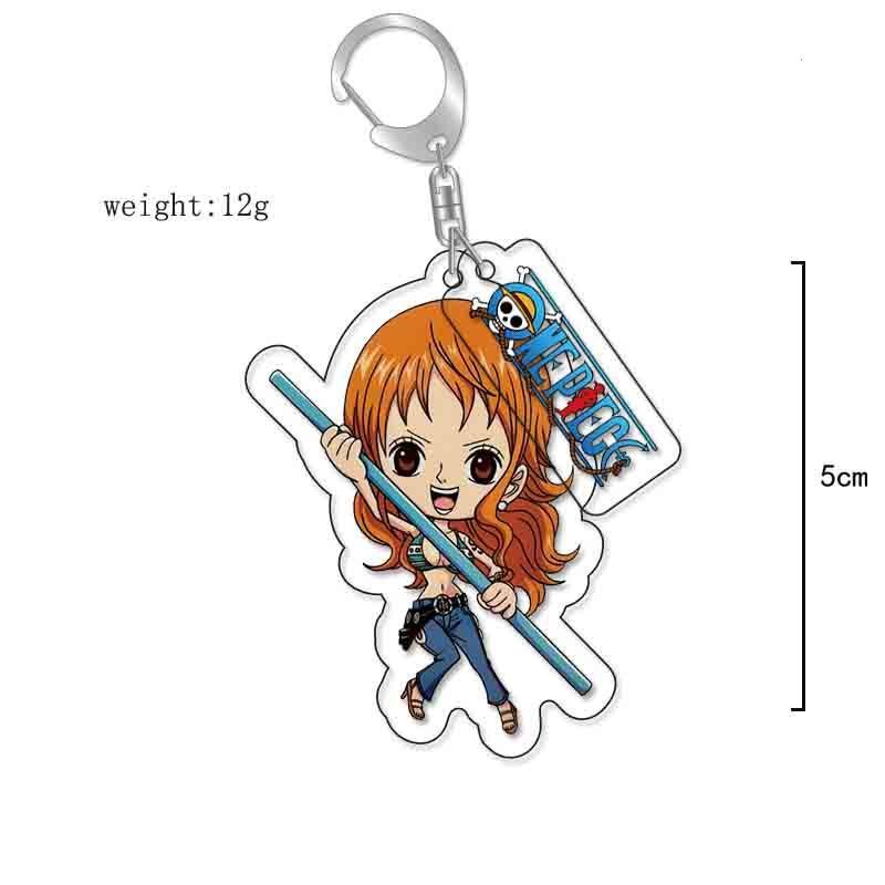 航海王草帽路飛索隆喬巴羅賓亞力克鑰匙扣掛飾【單買三件起送】