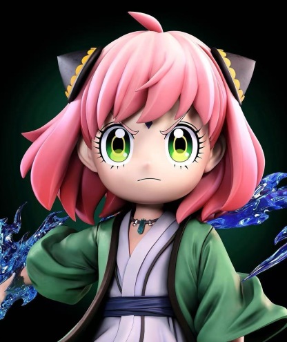 ZH 整活 忍者綱手安妮亞 雙頭雕