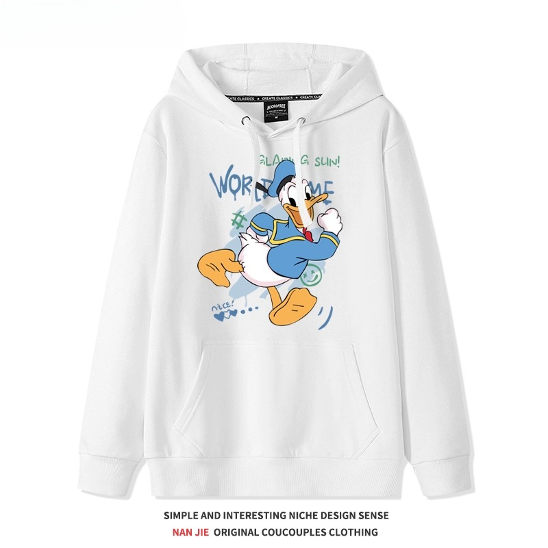 唐老鴨 聯名衛衣2025秋冬新款 親子情侶裝連帽衛衣