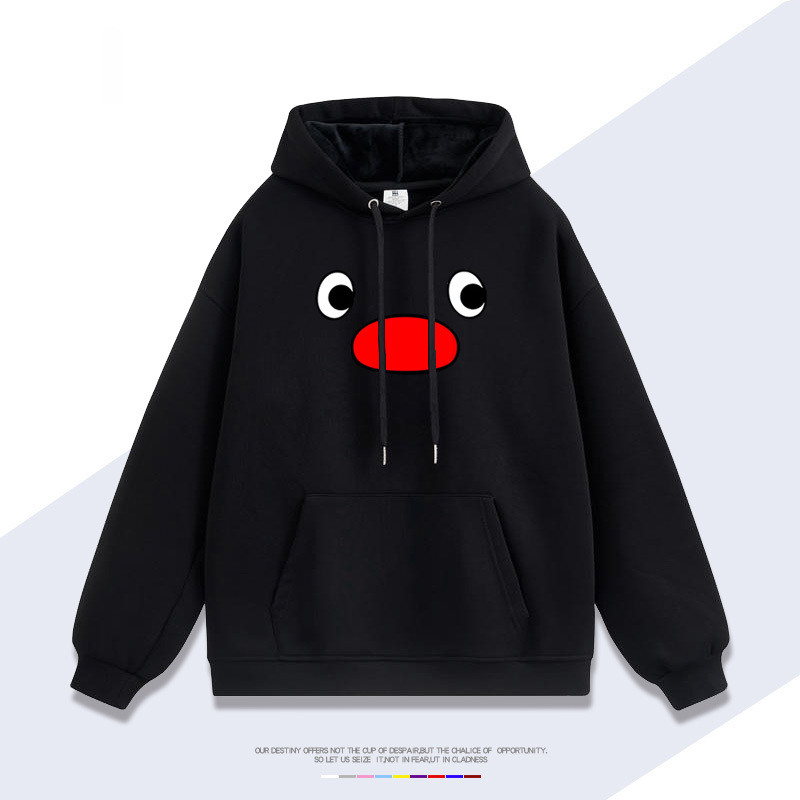 企鵝家族pingu 聯名衛衣2025秋冬新款 親子情侶裝連帽衛衣