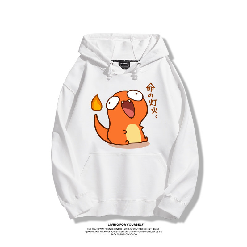 寶可夢聯名衛衣2023秋冬新款親子情侶裝薄絨款連帽衛衣