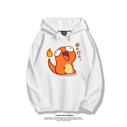 寶可夢聯名衛衣2023秋冬新款親子情侶裝薄絨款連帽衛衣