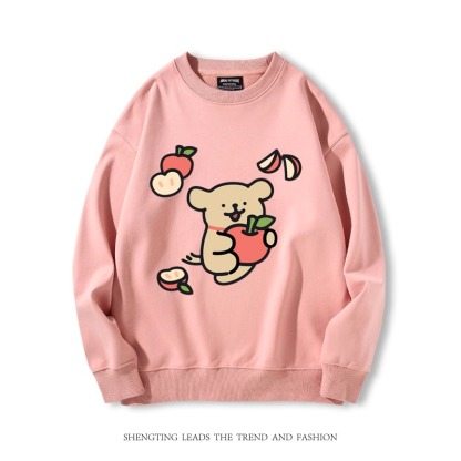 線條小狗 2024親子情侶裝 圓領長袖