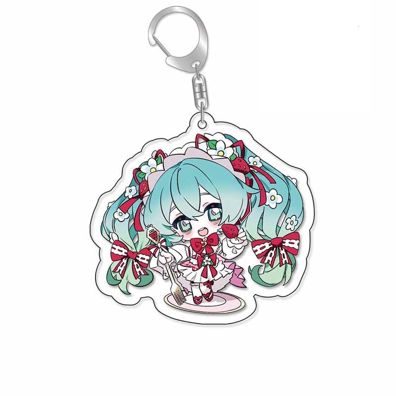 初音未來鑰匙扣Miku公主殿下星塵洛天依歌姬亞克力掛飾【單買三件起送】