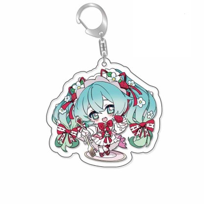 初音未來鑰匙扣Miku公主殿下星塵洛天依歌姬亞克力掛飾【單買三件起送】