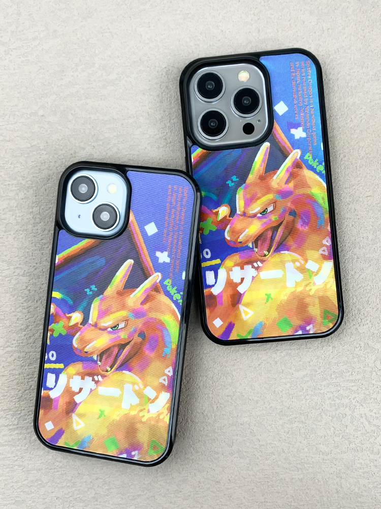 卡通噴火龍3D幻圖磁吸防摔手機殼