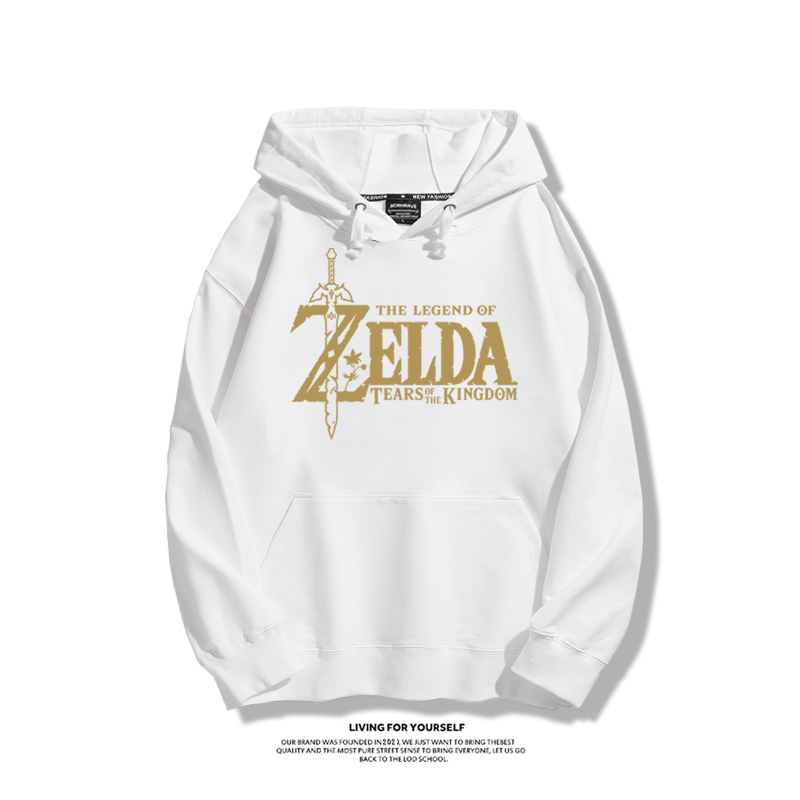 薩爾達傳說王國之淚聯名衛衣2023秋冬新款親子情侶裝薄絨款連帽衛衣