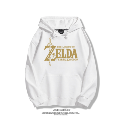 薩爾達傳說王國之淚聯名衛衣2023秋冬新款親子情侶裝薄絨款連帽衛衣