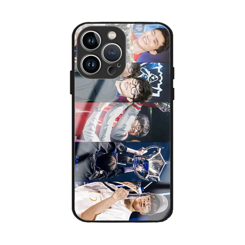 Faker五冠王新款高清全包防摔玻璃殼