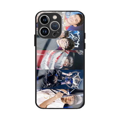 Faker五冠王新款高清全包防摔玻璃殼