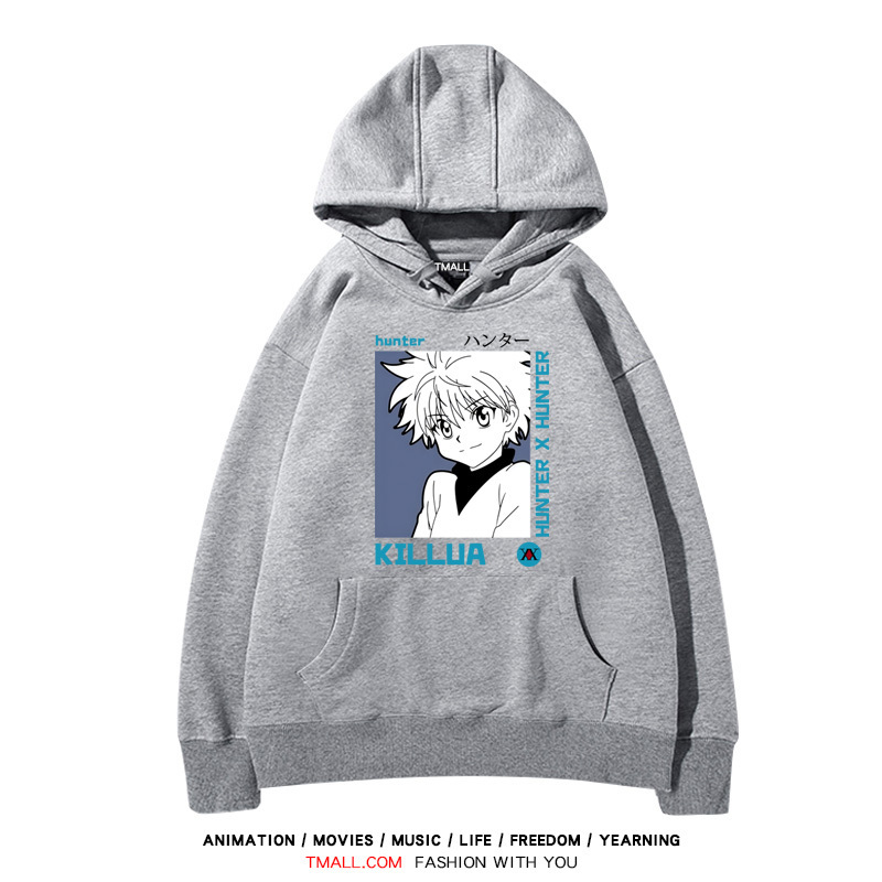 全職獵人 聯名衛衣2024秋冬新款親子情侶裝薄絨款連帽衛衣