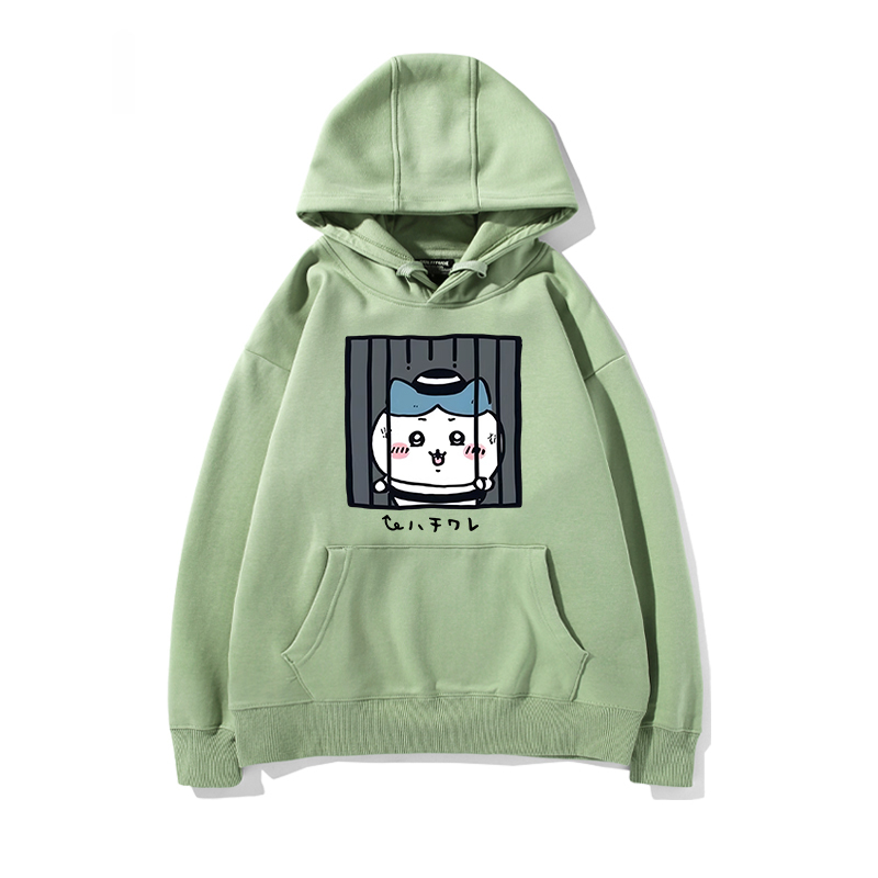 chiikawa 2024秋冬新款親子情侶裝薄絨款連帽衛衣